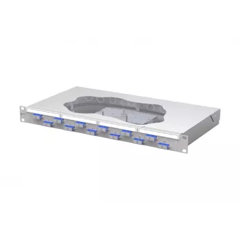 METZ CONNECT OpDAT fix glasvezel-las-patchpaneel, 12x SC-duplex OS2, 1U, lichtgrijs 150459E212-F