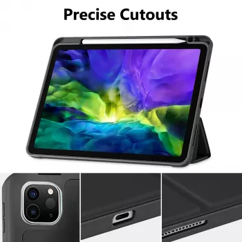 MRDISC flip-cover-hoesje voor Apple iPad Pro M4 – zwart TPU MG-FLIPIPADPM4