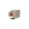 METZ CONNECT C6Amodul K 180° 25G Keystone Jack, afgeschermd, Cat.6A, 25 Gigabit Ethernet, gereedschapsvrije IDC, zinkdrukgietsel, GHMT-gecertificeerd 130B21-25-E