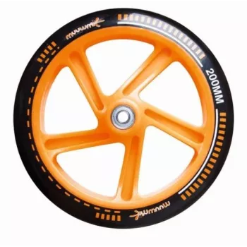 MUUWMI AU 116 aluminium step 200 mm zwart/oranje