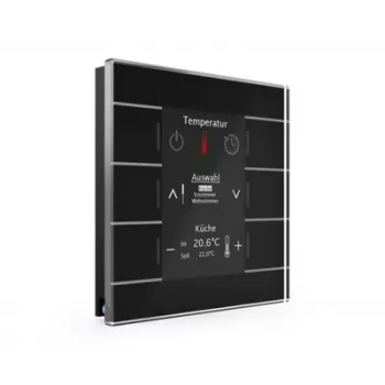 MDT BE-GBZS.01S KNX glazen smart bedienpaneel met kleurendisplay, zwart