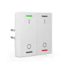 MDT BE-TAL55T2.B1 KNX tastsensor 2-voudig met RGBW-achtergrondverlichting en temperatuursensor, zuiverwit glanzend