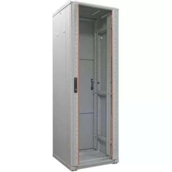 IT-BUDGET 19 inch serverkast SRK - 42 HE - BxD 600x1000 mm - glazen/volstalen deur - gemonteerd - lichtgrijs (99ITB19SRK42610GGNM)