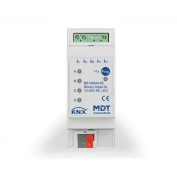 MDT BE-04024.02 binaire ingang 4-voudig 2TE REG 24V AC/DC