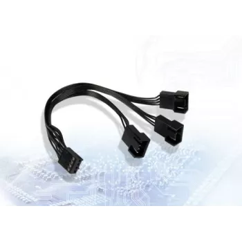 Inter-Tech AC PWM-Y-3 PWM-Y-kabel voor drie ventilatoren, 4-pins, 15 cm 88885652