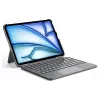 DIGISTOR HK Inateck KB04122 toetsenbordhoes met touchpad voor iPad 11 inch A16 / Air M3-M2 / Pro, afneembaar, verlicht, QWERTZ Duits toetsenbordindeling, grafietgrijs