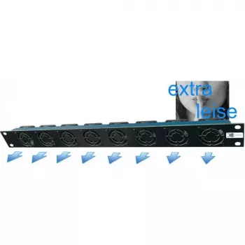 Liebernetz 19-SILENT ventilatorunit - horizontale uitlaat - 50 m³/h luchtstroom - 1U - 12V DC - supersilent 15 dB - zwart (90LN19LUE1HE8BRS)