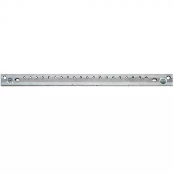 IT-BUDGET potentiaalvereffeningsrail – ijzer – 380 mm lengte – 30 mm breedte – 2 binnen- en buitenliggende boringaansluitingen – 20 x M5-boringen (90ITB1403EGS)