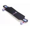 MUUWMI AU 560 longboard compact cruiser skateboard, ABEC 7 kogellagers, LED-lichtwielen, 7-laags Canadees esdoornhout