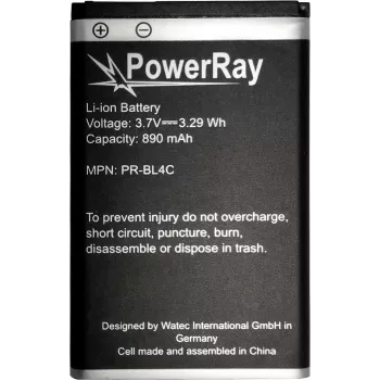 PowerRay PR-BL4C 890 mAh Li-Ion-accu voor Nokia 6300, bulk