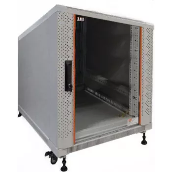 IT-BUDGET 19 inch Serverrack SRK 12U 600x1000 mm Glas Voordeur Lichtgrijs 90ITB19SRK12610GGN