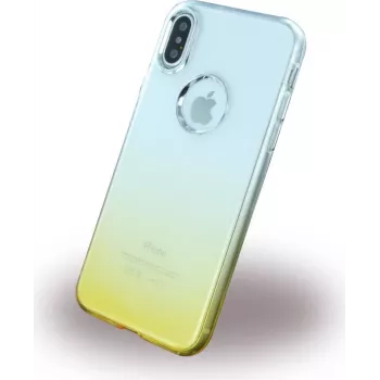 CYOO Ruber zachte siliconenhoes voor Apple iPhone X - goud