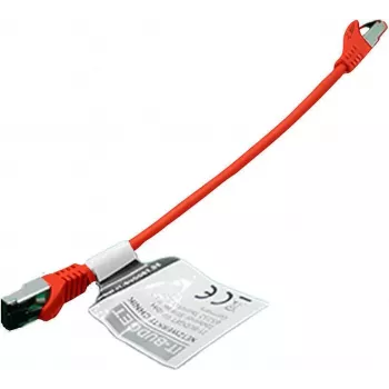 IT-BUDGET full copper premium patchkabel - flex AWG 26 - Cat.8.1 - 2000 MHz - halogeenvrij - PoE+ - 40 Gbit - rood - 0,5 m 90ITBFLEX81PK050R
