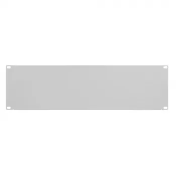 IT-BUDGET 19 inch rack-blindplaat 3U lichtgrijs metaal 90ITBBP3HEG