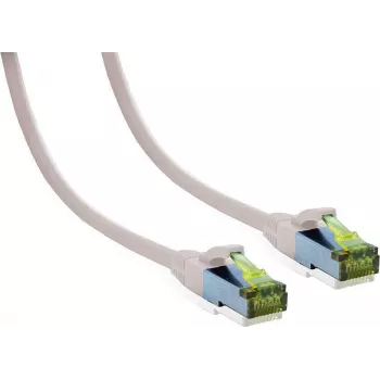 IT-BUDGET Full Copper Premium patchkabel Cat.6A met Cat.7 ruwe kabel 600 MHz halogeenvrij PoE+ 10Gbit/s wit 2 m (90ITB6A7PK2W)