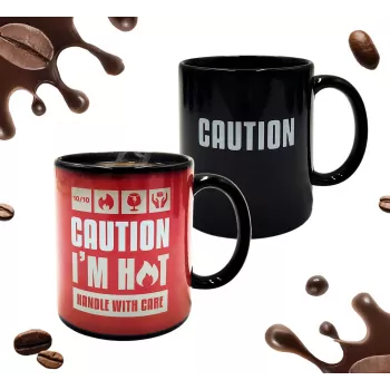 Mad Monkey Caution I am Hot kleurveranderende mok 2000152