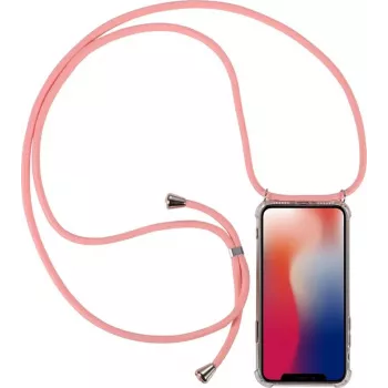 CYOO Necklace Case+ telefoonketting voor Samsung Galaxy S10+ – roze siliconen CY121047