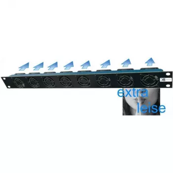 Liebernetz 19-SILENT ventilatorunit - horizontale luchtstroom inlaat - 50 m³/h - 1U - 12V DC - supersilent 15 dB - zwart (90LN19LUE1HE8BS)