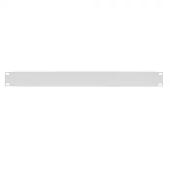 IT-BUDGET 19 inch 1U blindplaat / rackafdekking - robuuste metalen versie - lichtgrijs (90ITBBP1HEG)
