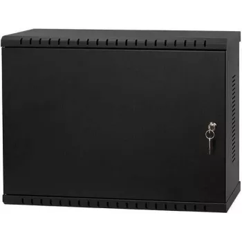 IT-BUDGET 19 inch wandverdeelkast, 3U, dieptevariabele verticale montage, 180 mm diep, max. inbouwdiepte 300 mm, zwart 90ITBWV19VTV3S