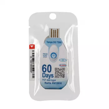 TFA Dostmann TempLOG wegwerp-temperatuurdataregistratie -30 tot +60 °C, USB, IP67, 16.000 meetwaarden 31.1062.02
