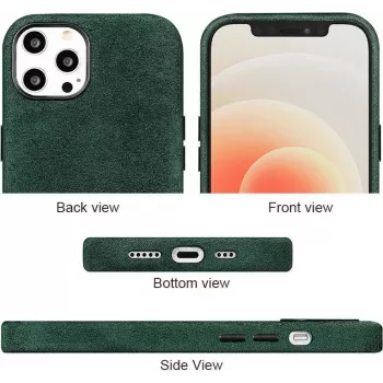 CYOO Alcantara hardcase voor Apple iPhone 11 Pro Max – zwart – beschermhoes (CY121184)