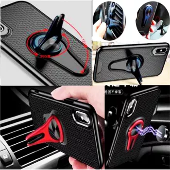 CYOO 360° draaibare magnetische auto-ventilatiehouder voor iPhone X/XS – grijs CY121002