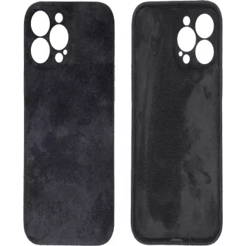 CYOO Alcantara Soft hoes voor iPhone 14 Pro – antraciet CY122785