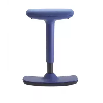 TRENDOFFICE BY DAUPHIN TO SWIFT bureaustoel, blauwe stof, gepolijst aluminium frame 9299KOBFWKOBS73GSR10UGS165014