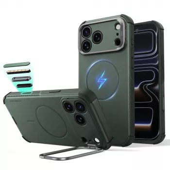ESR Cyber Tough Kickstand MagSafe hoes voor iPhone 17 Pro Max / 18 Pro Max groen