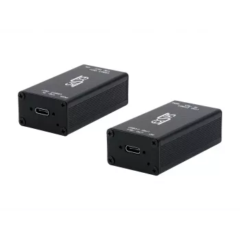 EXSYS EX-1502HMVS Industriële 1-poorts USB-C 3.2 Gen 1 naar USB-A-adapter met 15KV ESD-overspanningsbeveiliging, DIN-railmontage, 9-48V DC
