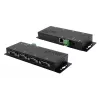 EXSYS EX-6164 4-poorts RS-232 serial device server, Ethernet naar serieel, metaal, 10/100 Mbps, virtual COM