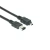 EXSYS FireWire 1394a-kabel 6-pin naar 4-pin, 1,5 m, zwart EX-K6810
