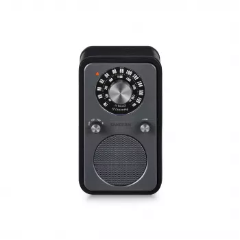 Sangean WR-9 draagbare FM/AM-radio massief hout Midnight Oak met Bluetooth 8W