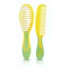Kidsme baby haarborstel- en kammenset – zachte haren, BPA-vrij, ergonomisch, wit/grijs