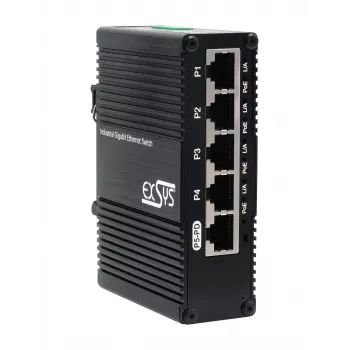 EXSYS Mini 5-poorts Ethernet PoE Pass-Through switch - 5x10/100/1000Tx (EX-62020POE-P)