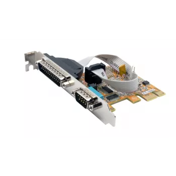 EXSYS EX-44083 PCIe 2-poorts RS-232 seriële kaart, ASIX AX99100, DB9, low profile