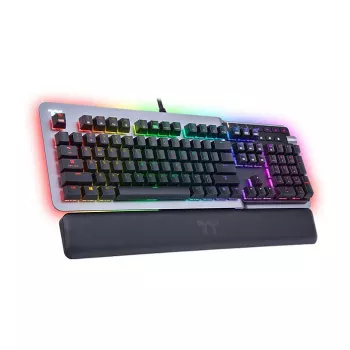 Thermaltake Argent K5 mechanisch gaming-toetsenbord - Cherry MX Speed Silver, RGB, Duitse layout