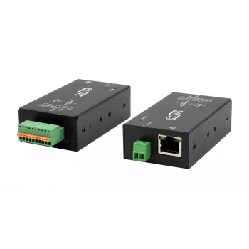 EXSYS EX-6131-2 industriële Ethernet-naar-serieel device server, RS-232/422/485, DIN-rail- en wandmontage