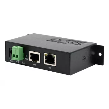 EXSYS EX-6008POE Gigabit PoE++ injector, 60W, IEEE 802.3bt, 48-57V DC aansluitklemmen-ingang, DIN-rail-/wandmontage