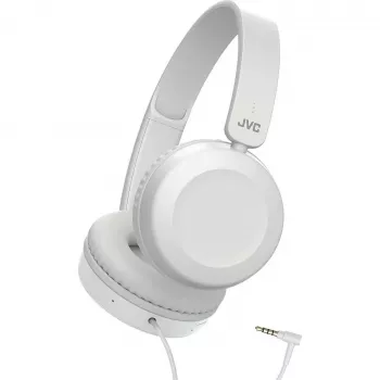 JVC bedrade in-ear oordopjes met microfoon, wit