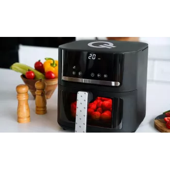 QUIN YJ-6505ADV digitale heteluchtfriteuse 6,5L zwart