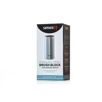 SAMURA KBM-100 magnetische messenblok, bamboe, dubbelzijdig, geschikt voor max. 10 messen