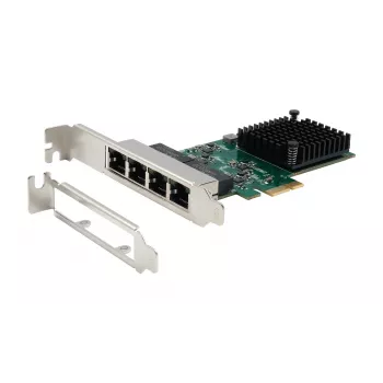 EXSYS EX-60104 quad 1 Gigabit Ethernet PCIe x1 kaart (Realtek RTL8111H)