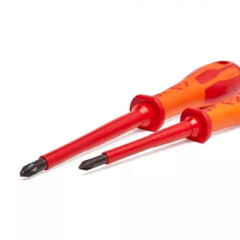 C.K T49146 Dextro VDE Modulo schroevendraaierset, 2-delig, Modulo-bits maat 1 en 2, VDE 1000 V geïsoleerd