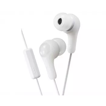 JVC Gumy Plus in-ear-koptelefoon met microfoon, wit
