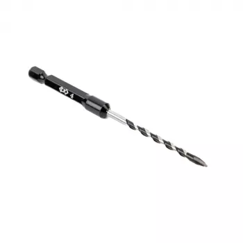 C.K Tools T3115 040 muurboor 4 mm, 1/4 inch zeskantschacht, wolfraamcarbide punt, 40CR-staal