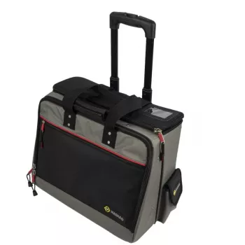 C.K Tools Magma technicus rolkoffer met wielen, 50+ vakken, telescopische handgreep, zwart/rood (MA2652)