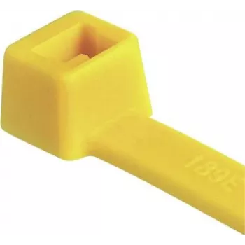 HellermannTyton T50R kabelbinder, polyamide 6.6, geel, 200mm x 4,6mm, 100-pack 111-04805