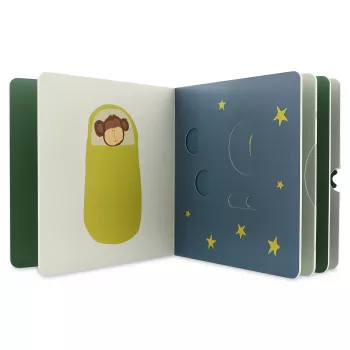 Trixie Mr. Fox baby-activiteitenboek met beweegbare elementen, 12m+